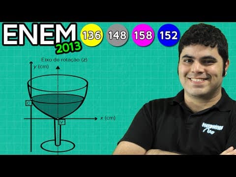 Thumbnail da aula: ENEM 2013 Matemática #17 - Função Quadrática (questão interessante)