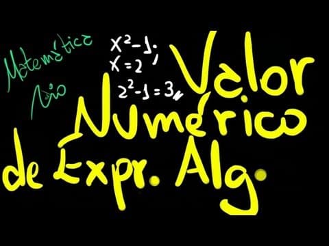 Thumbnail da aula: Valor Numérico de Expressão Algébrica - Exercício 1 | Matemática Rio