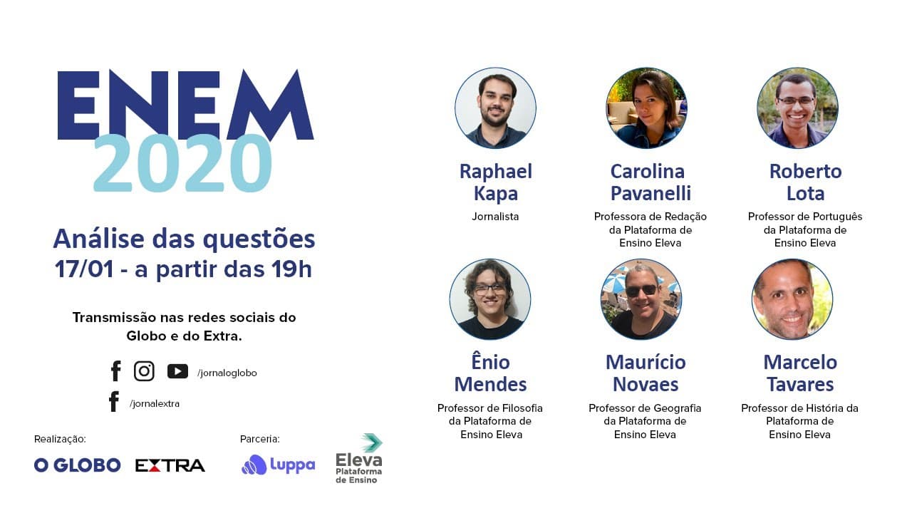 Thumbnail: Enem 2020: análise e correção das questões