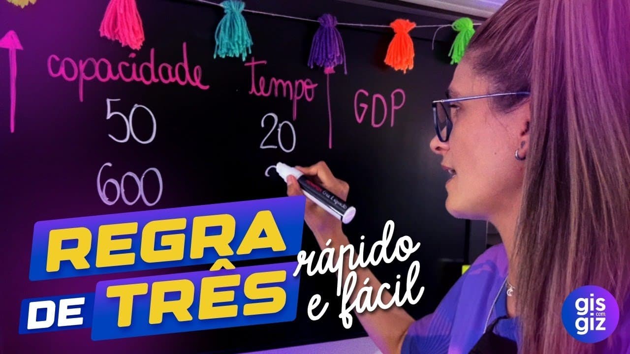 Thumbnail: REGRA DE TRÊS: Aprenda em 4 Minutos! (Exercício Resolvido)