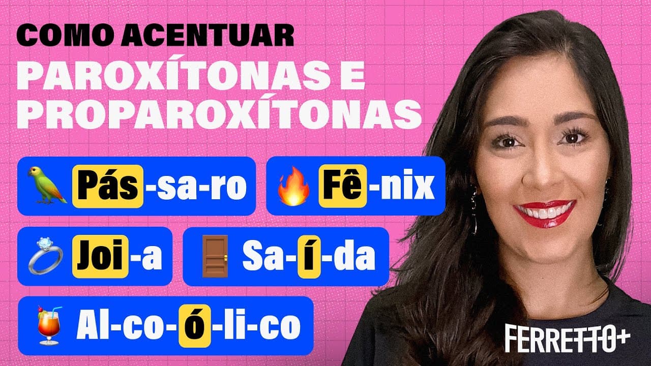 Thumbnail: Acentuação das Paroxítonas e Proparoxítonas | Ferretto+