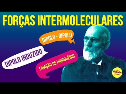Thumbnail da aula: FORÇAS INTERMOLECULARES (VAN DER WALLS)  | Resumo de Química para o Enem