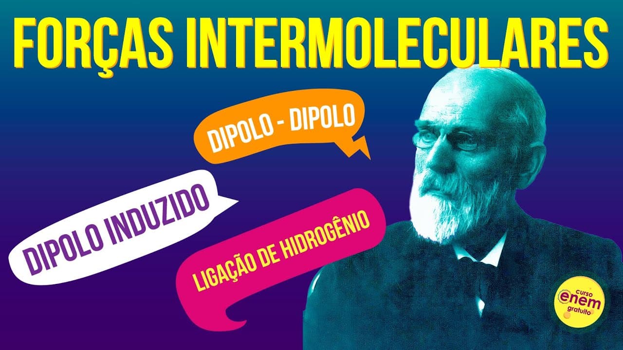 Thumbnail: FORÇAS INTERMOLECULARES (VAN DER WALLS) | Resumo de Química para o Enem