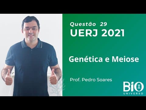 Thumbnail da aula: Vestibular UERJ 2021 - Genética e Meiose - Considere uma mulher duplamente recessiva para dois genes