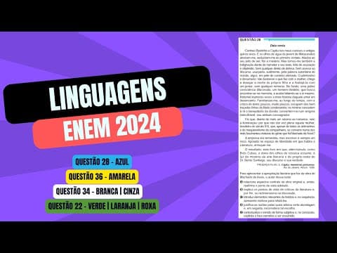 Thumbnail da aula: Resolução questão 28 (PROVA AZUL) | Linguagens ENEM 2024