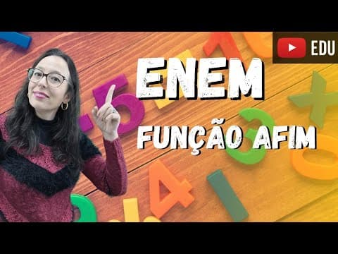 Thumbnail da aula: ENEM - Função Afim - Professora Angela