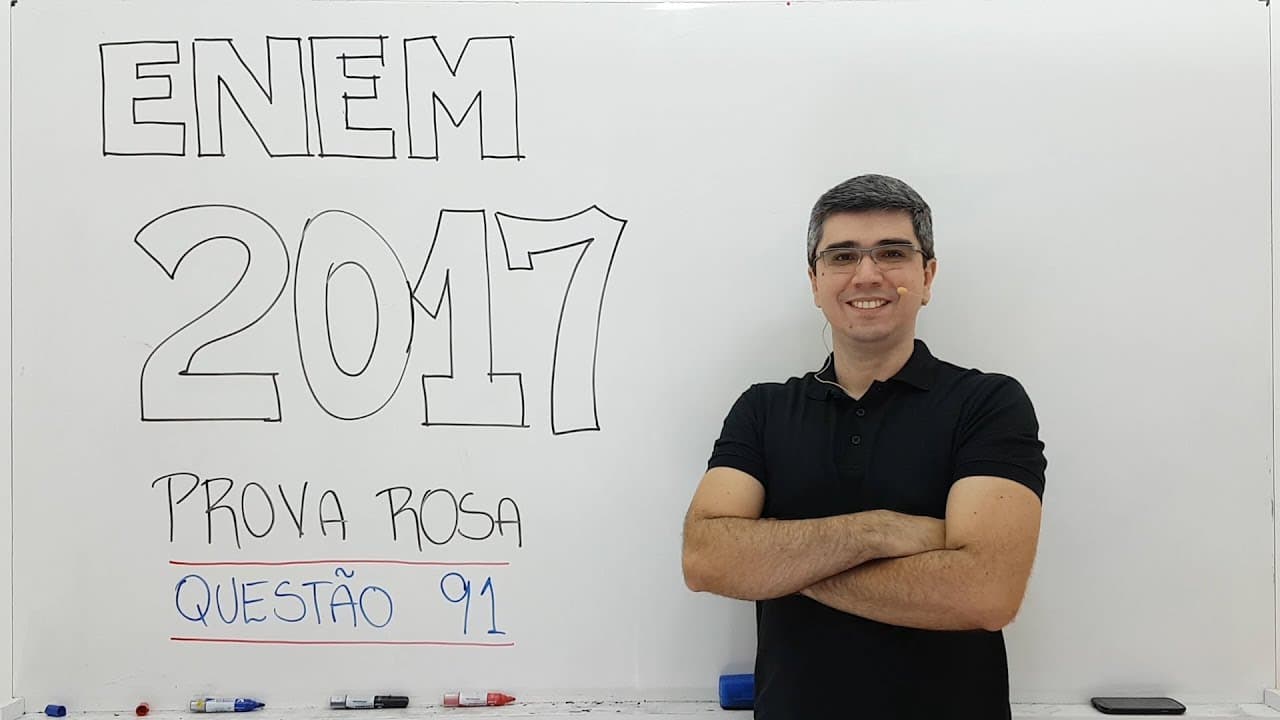 Thumbnail: ENEM 2017 Rosa Questão 91 Física - Ciências da Natureza e suas Tecnologias