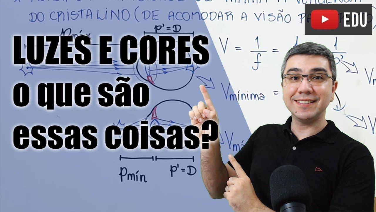 Thumbnail: O que é Luz? Como vemos as Cores?