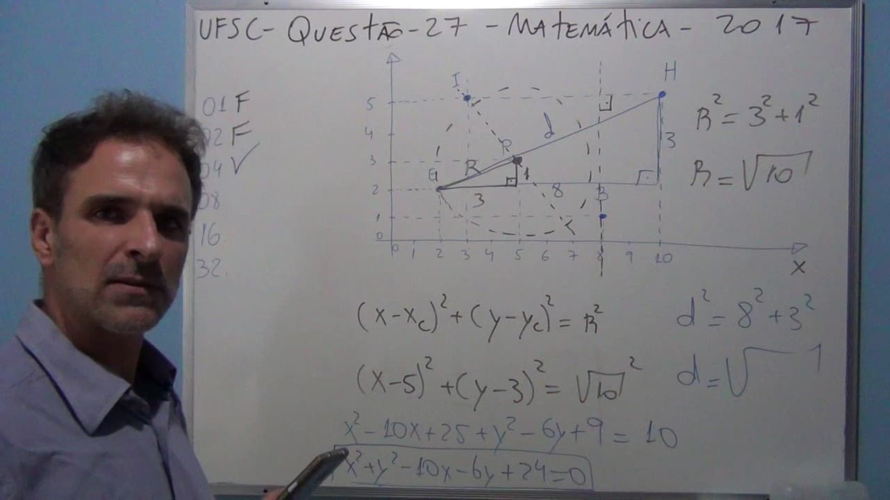 Thumbnail: UFSC 2017 Matemática Questão 27