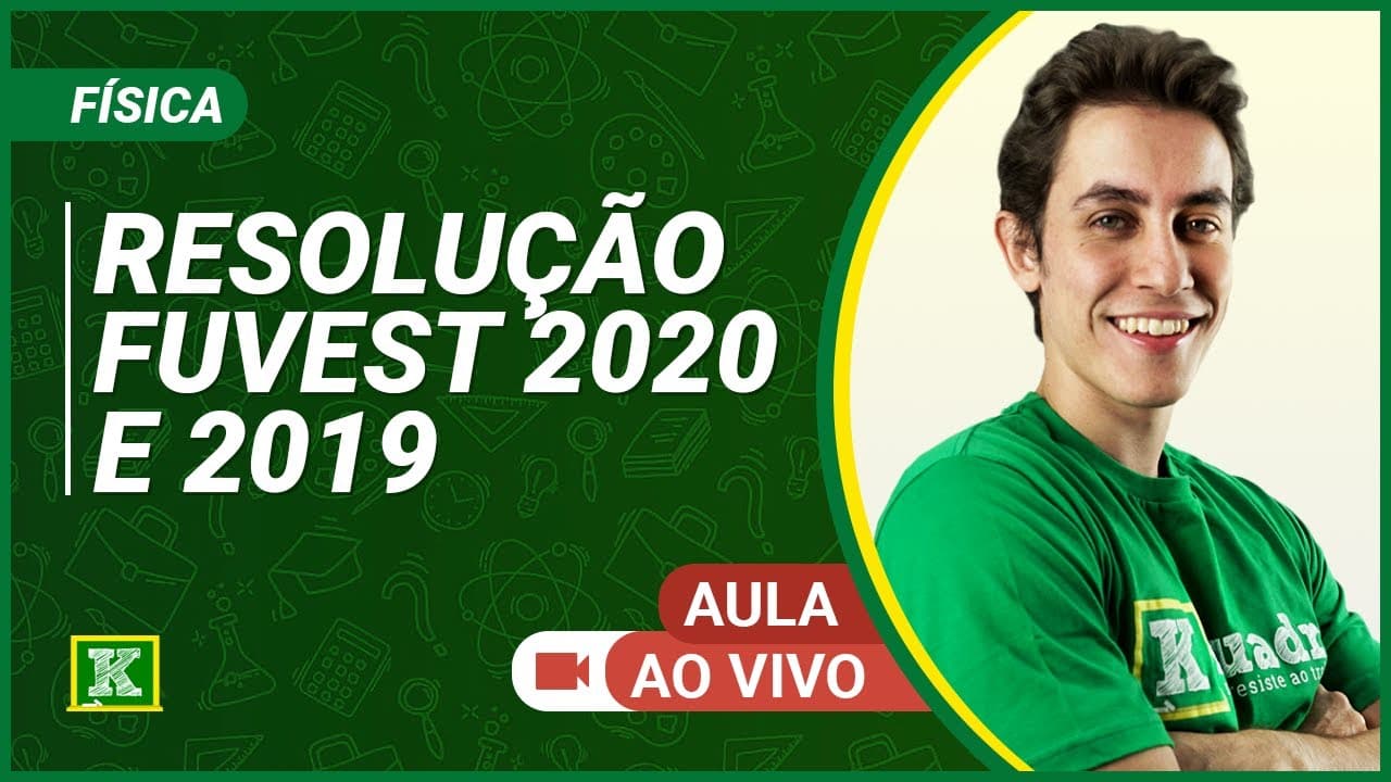 Thumbnail: Resolução FUVEST 2020 e FUVEST 2019 - Física - Felipe Guisoli