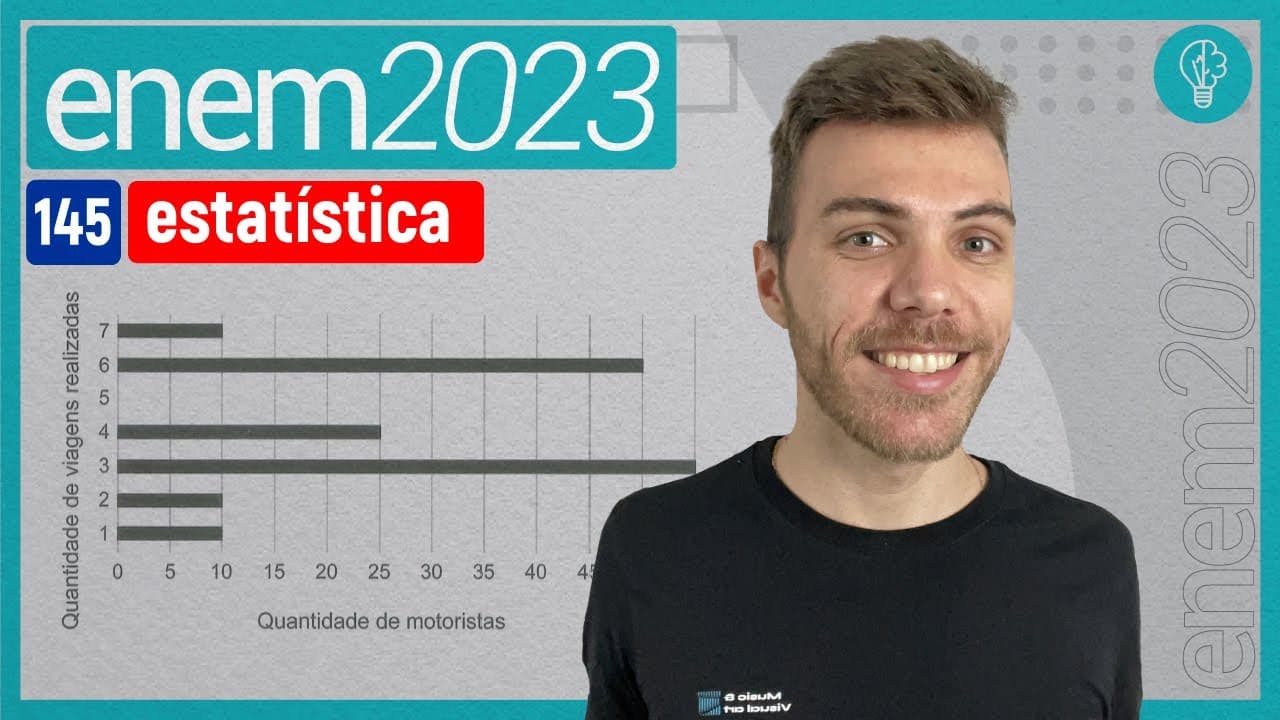 Thumbnail: ENEM 2023  - Uma empresa de transporte faz regularmente um levantamento do número de - ESTATÍSTICA