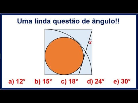 Thumbnail da aula: 💟 Calcule o ângulo x - A Matemática é LINDA! #35 💟