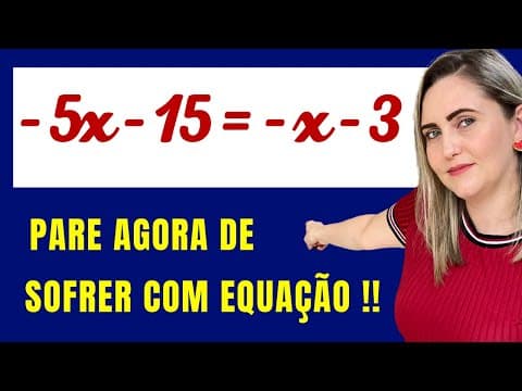 Thumbnail da aula: 🤯😱  NÃO ERRE MAIS EQUAÇÃO DO 1º GRAU!! Matemática básica todo dia.📚🚀