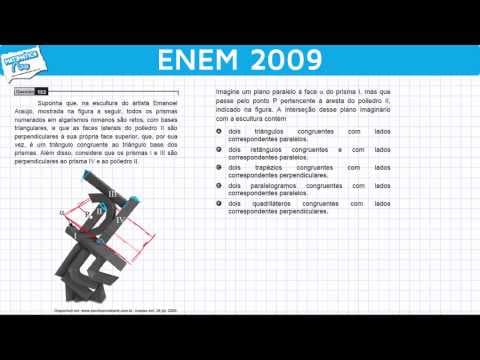 Thumbnail da aula: ENEM 2009 Matemática #18 - Visão Geométrica Espacial