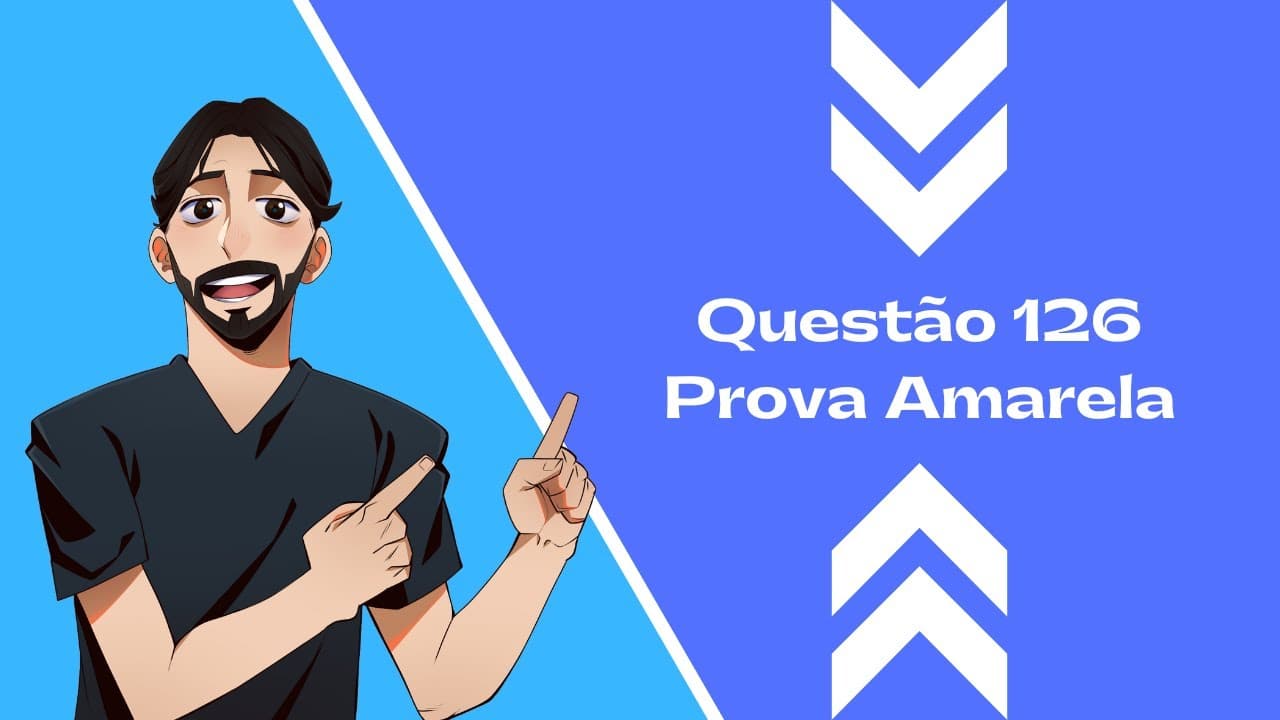 Thumbnail: ENEM 2022 - QUESTÃO 126 "Um pai faz um balanço utilizando dois segmentos paralelos..."