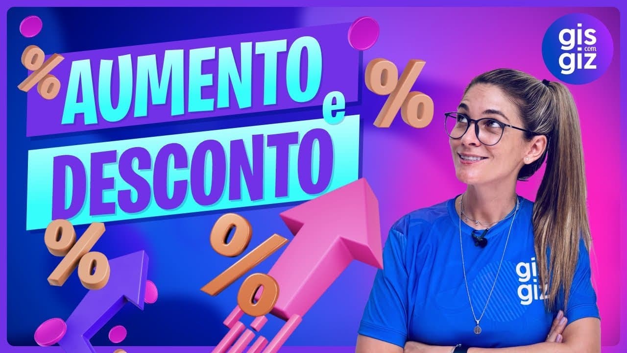 Thumbnail: ✅ Aumentos e Descontos: DOMINE a Matemática das Promoções! 📊