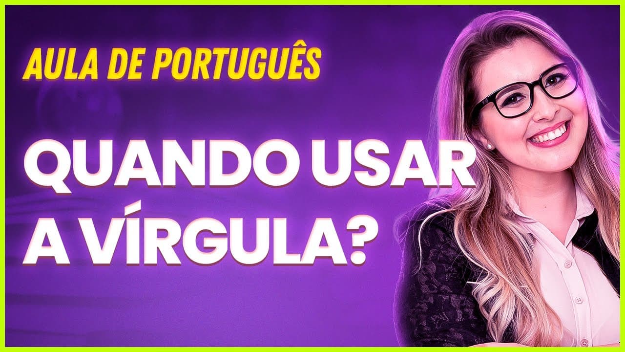 Thumbnail: COMO USAR A VÍRGULA? APRENDA DE FORMA RÁPIDA! - Professora Pamba