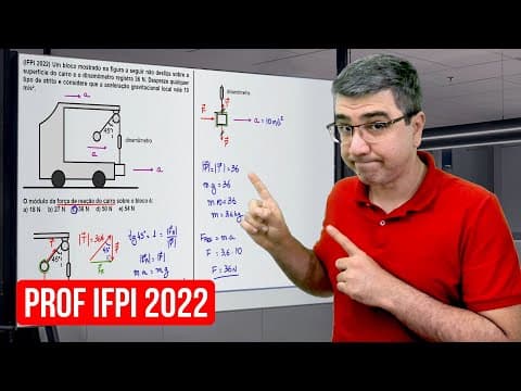 Thumbnail da aula: Professor IFPI 2022 | O módulo da força de reação do carro