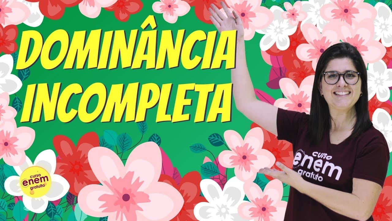 Thumbnail: DOMINÂNCIA INCOMPLETA | 1ª LEI DE MENDEL | Resumo de Biologia para o Enem