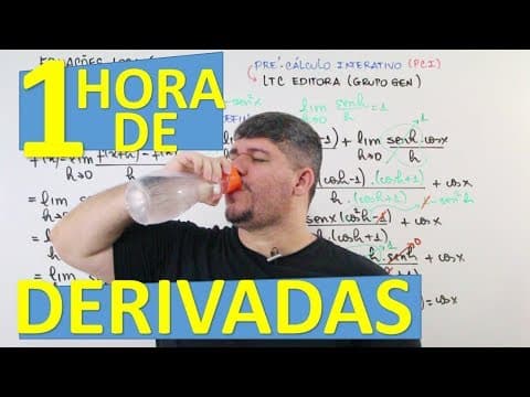 Thumbnail da aula: DERIVADA. 1 hora direto de exercícios!