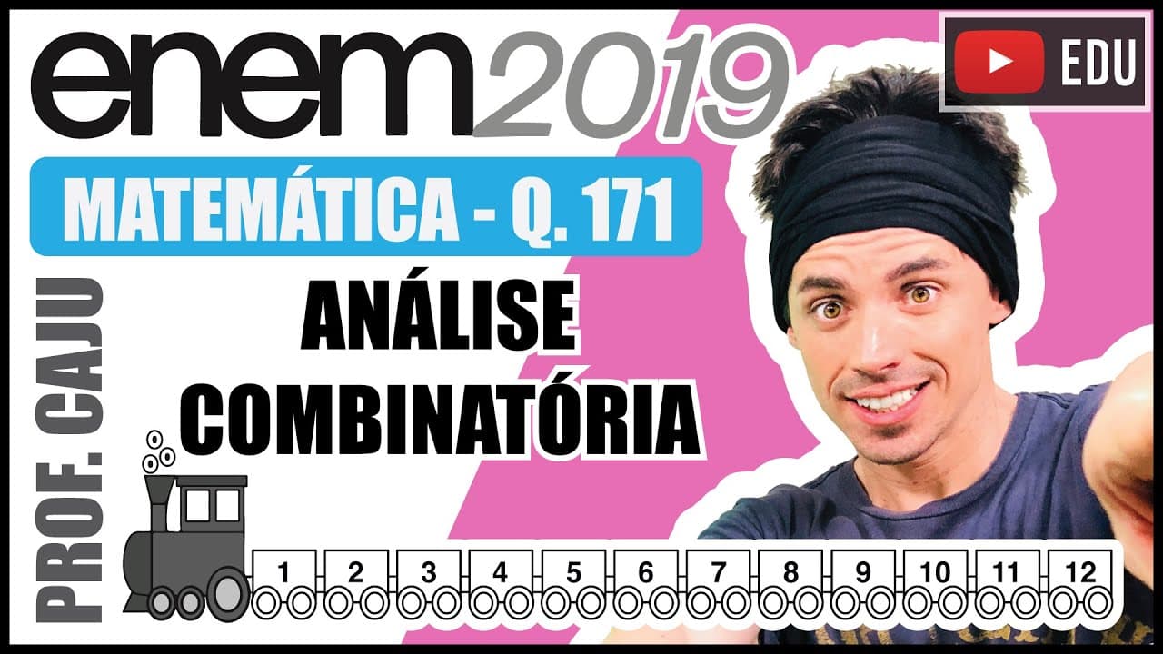 Thumbnail: [ENEM 2019] 171 📘 ANÁLISE COMBINATÓRIA Uma empresa confecciona e comercializa um brinquedo formado