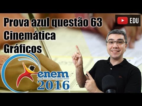 Thumbnail da aula: Problema gráfico velocidade x distância. Enem 2016. Tem desafio no final!