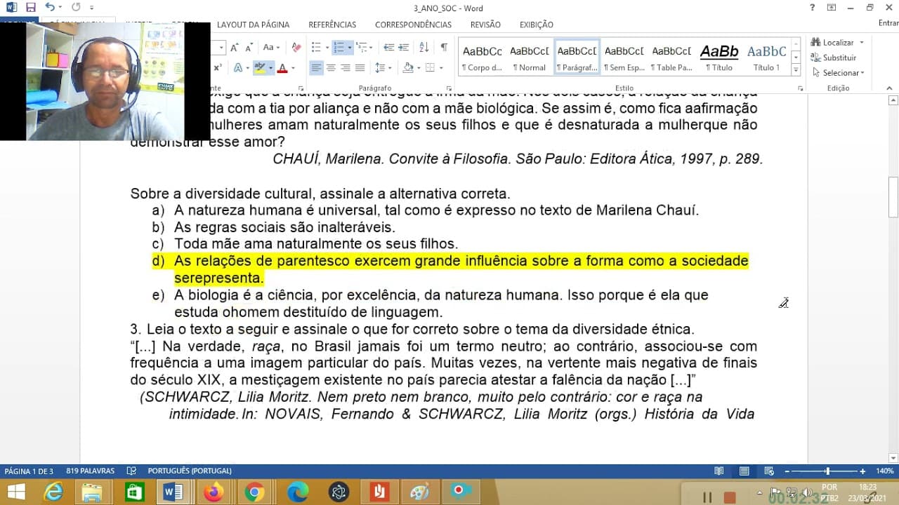 Thumbnail: 3ºANO - SOCIOLOGIA - 1ªCORREÇÃO - SANTA TEREZINHA