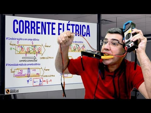 Thumbnail da aula: CORRENTE ELÉTRICA | INTRODUÇÃO À ELETRODINÂMICA #CIRCUITOSELÉTRICOS #ENEM #CURSODEFÍSICA
