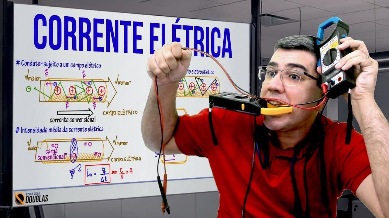 Thumbnail: CORRENTE ELÉTRICA | INTRODUÇÃO À ELETRODINÂMICA #CIRCUITOSELÉTRICOS #ENEM #CURSODEFÍSICA