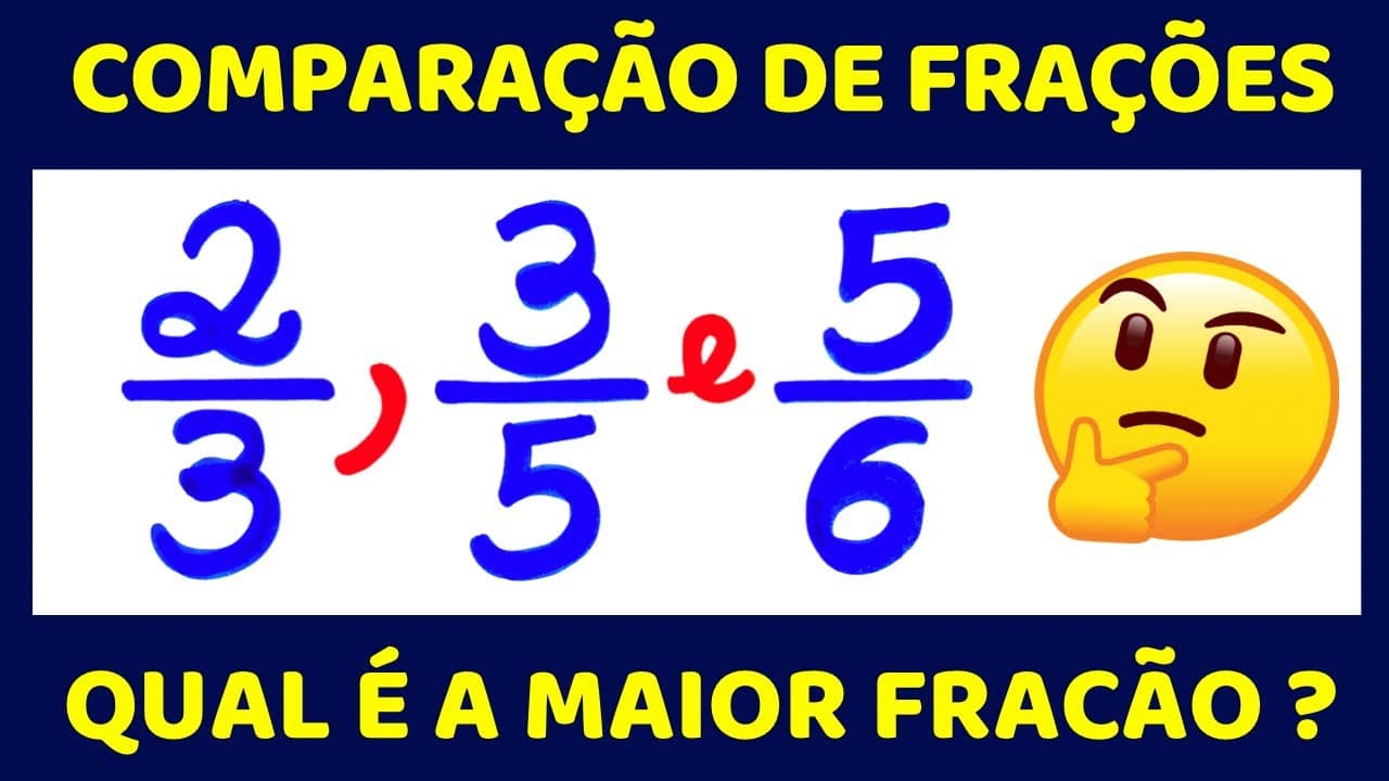 Thumbnail: NUNCA MAIS ERRE COMPARAÇÃO DE FRAÇÕES!!!