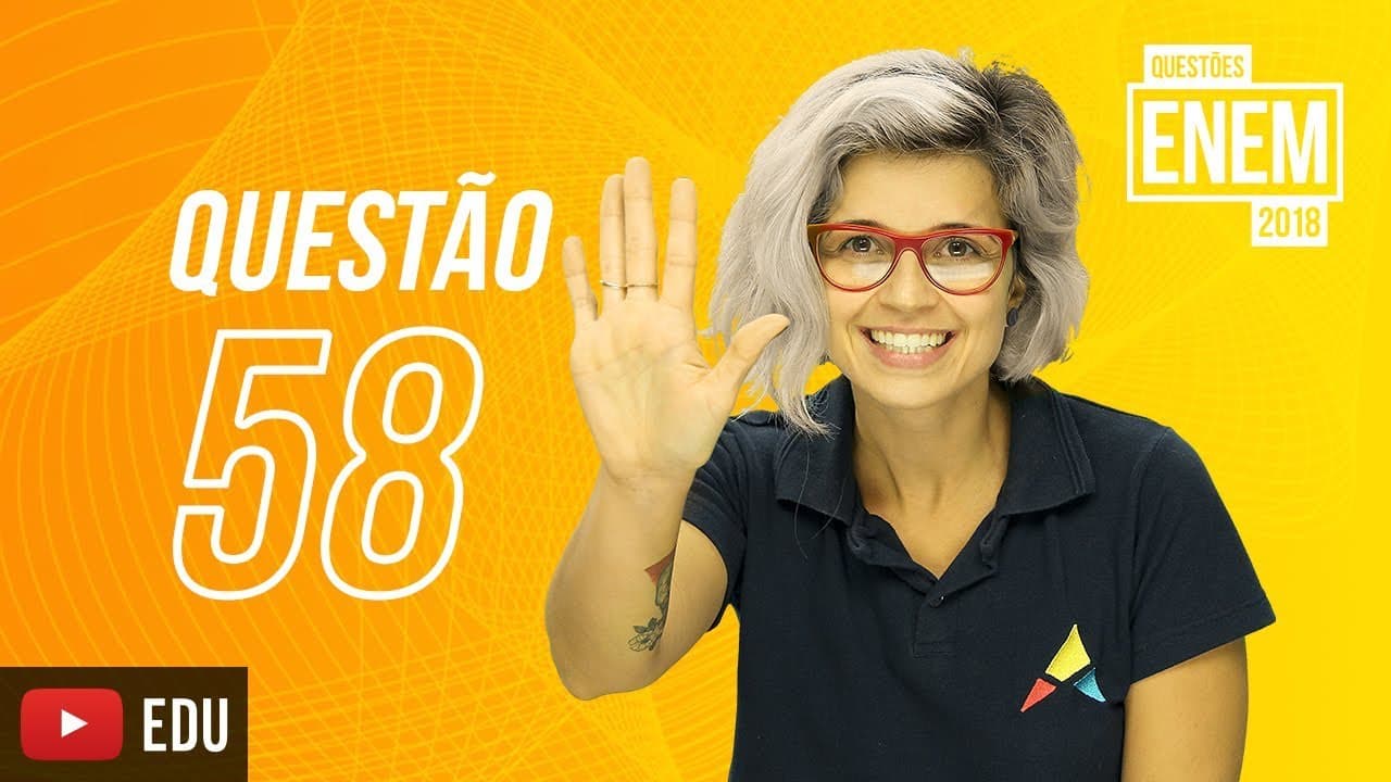 Thumbnail: Enem 2018 | Cruzadas | questão 58 (caderno amarelo)