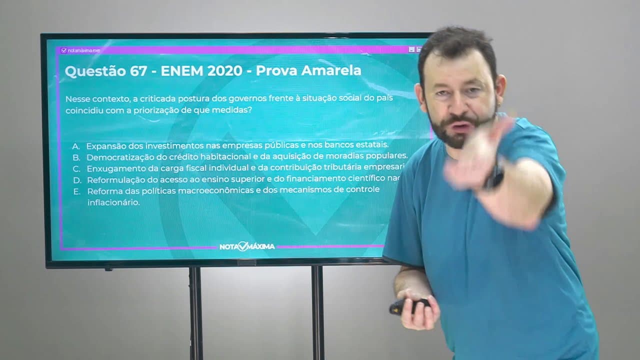 Thumbnail: ENEM 2020 - Questão de História do Brasil - Aprendi no ENEM | Prof. Laerte