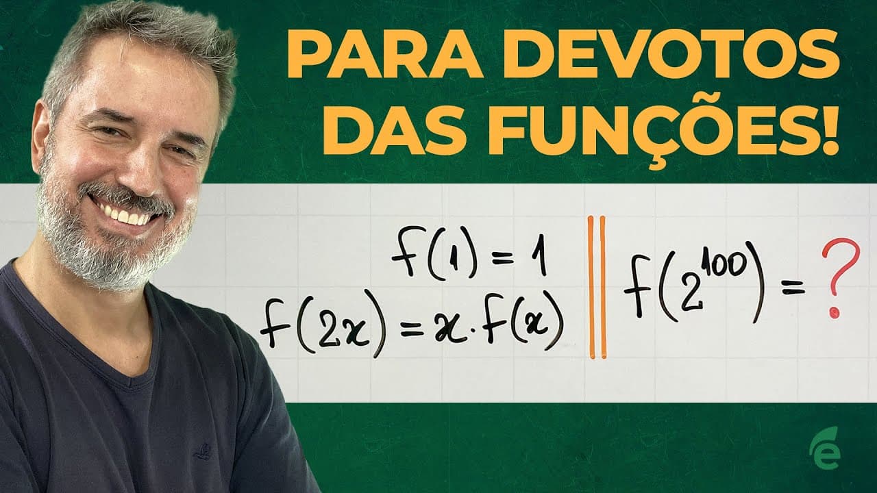 Thumbnail: Um desafio especialmente para quem gosta de funções! [Horizontal]