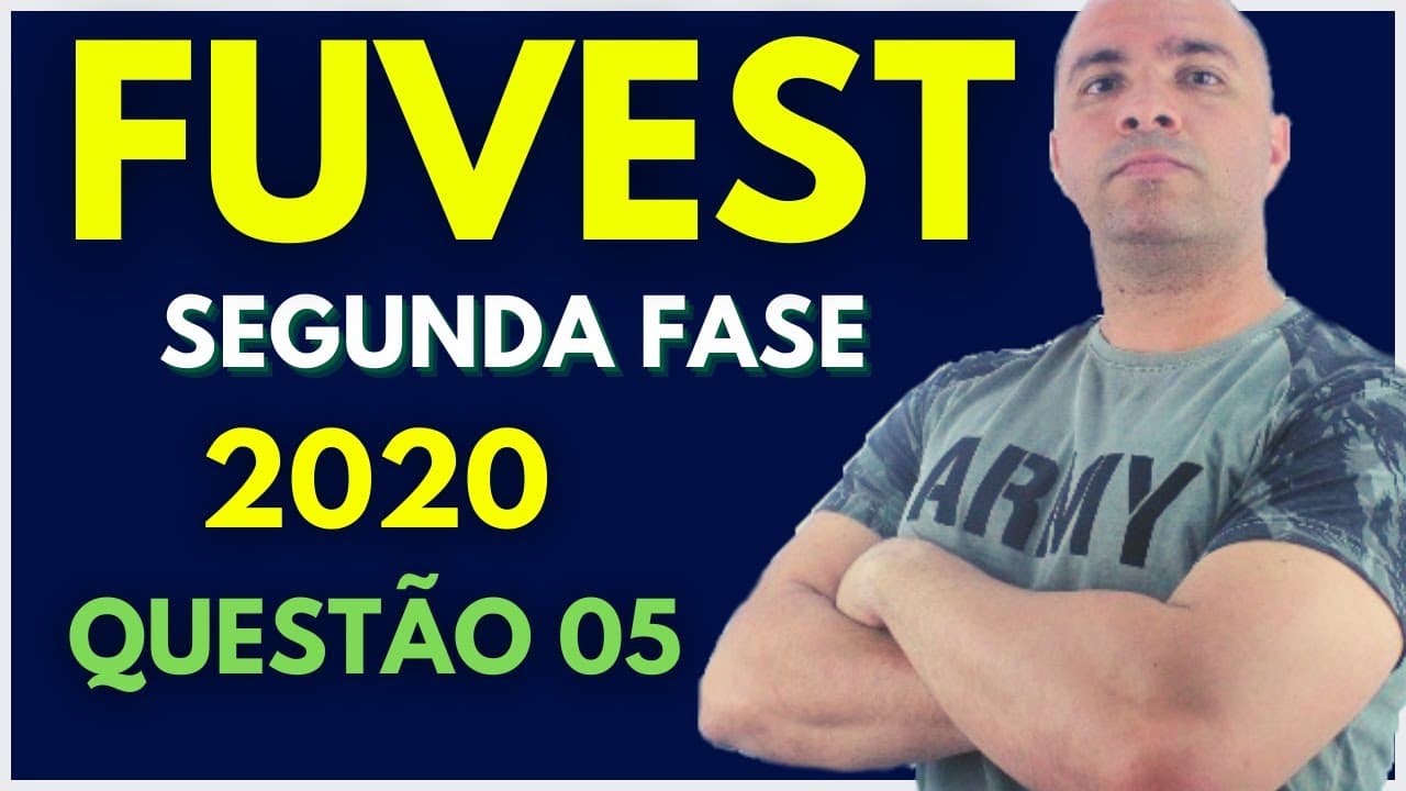Thumbnail: FUVEST 2ª FASE 2020 - Tema: CÁLCULO ESTEQUIOMÉTRICO e REAÇÕES QUÍMICAS