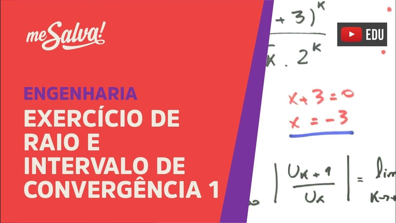 Thumbnail: Me Salva! SER25 - Raio e Intervalo de Convergência: Exercício 1
