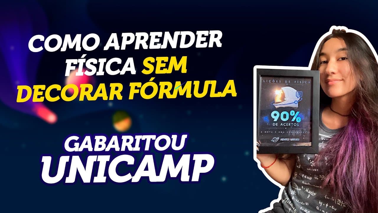 Thumbnail: Como estudar FÍSICA sem decorar fórmulas?