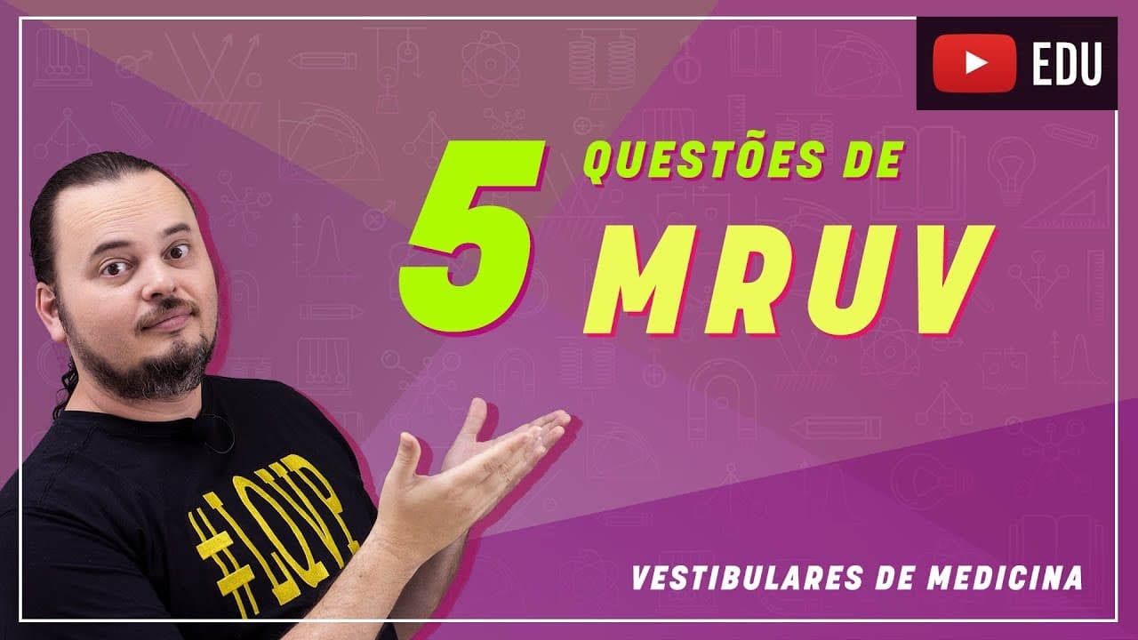 Thumbnail: MRUV | Movimento Uniformemente Variado | Questões resolvidas | MED 004
