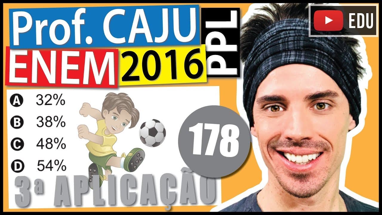 Thumbnail: [ENEM 2016 PPL] 178 📓 PROBABILIDADE Em um campeonato de futebol, a vitória vale 3 pontos, o