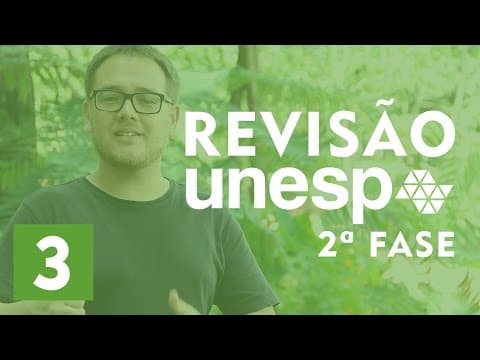 Thumbnail da aula: Ep. 3 da Revisão UNESP 2ª Fase - Santa Biologia