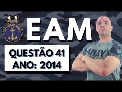 Thumbnail da aula: [EAM 2014/Q41] Observe a figura a seguir. Assinale a opção que completa corretamente as lacunas da