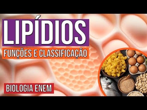 Thumbnail da aula: LIPÍDIOS: funções e classificação | Resumo de Biologia para o Enem | Cláudia de Souza Aguiar