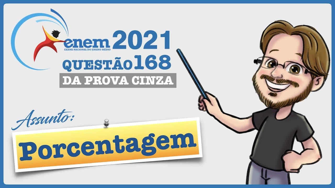 Thumbnail: ENEM 2021 || Porcentagem || Após consulta médica, um paciente deve seguir um tratamento composto por