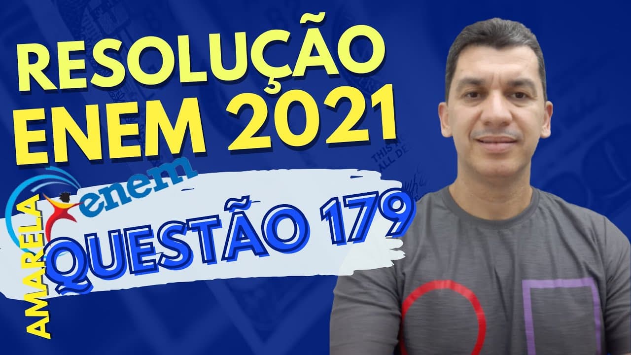 Thumbnail: QUESTÃO 179 [ENEM 2021/AMARELO] (1ª Aplicação) - Um segmento de reta está dividido em duas partes