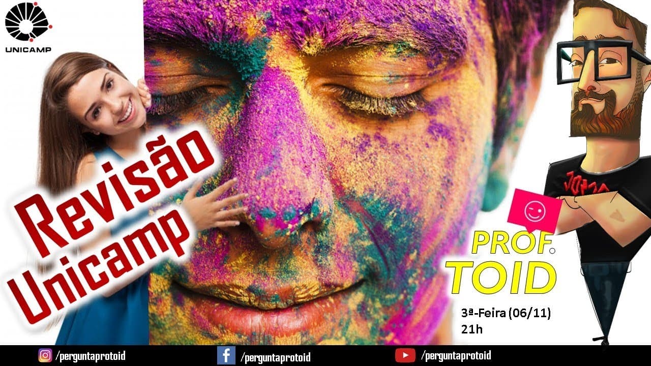 Thumbnail: ⚛ Revisão Unicamp 2019 (Vestibular 1a Fase) - Pergunta Pro Toid (Biologia) ⚛