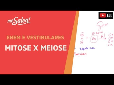 Thumbnail da aula: Me Salva! CIT24 - Citologia - Introdução à divisão celular 2: Mitose X Meiose