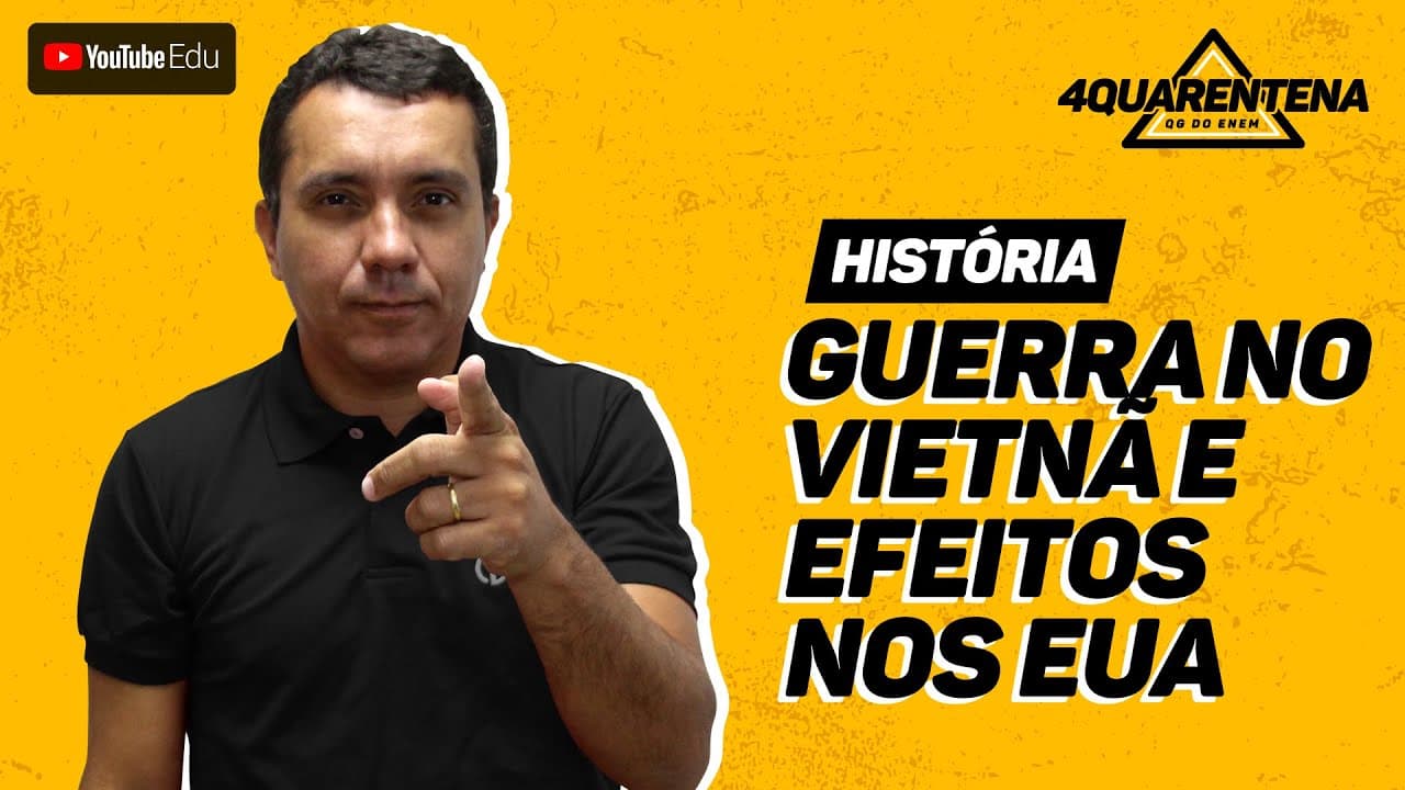 Thumbnail: QUARENTENA ENEM: Guerra do Vietnã e efeitos nos EUA | História