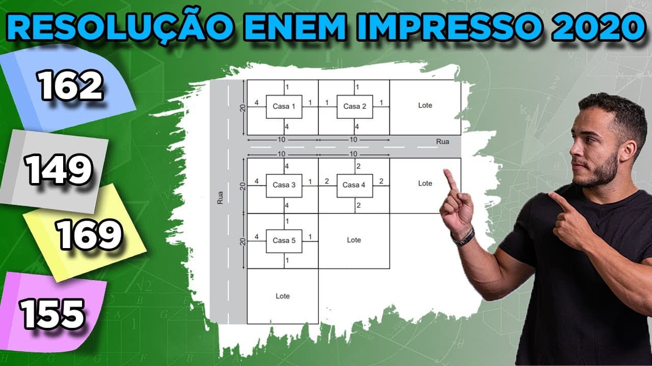 Thumbnail: 🔵 Questão 162 - Caderno Azul | Geometria Plana | MATEMÁTICA ENEM 2020