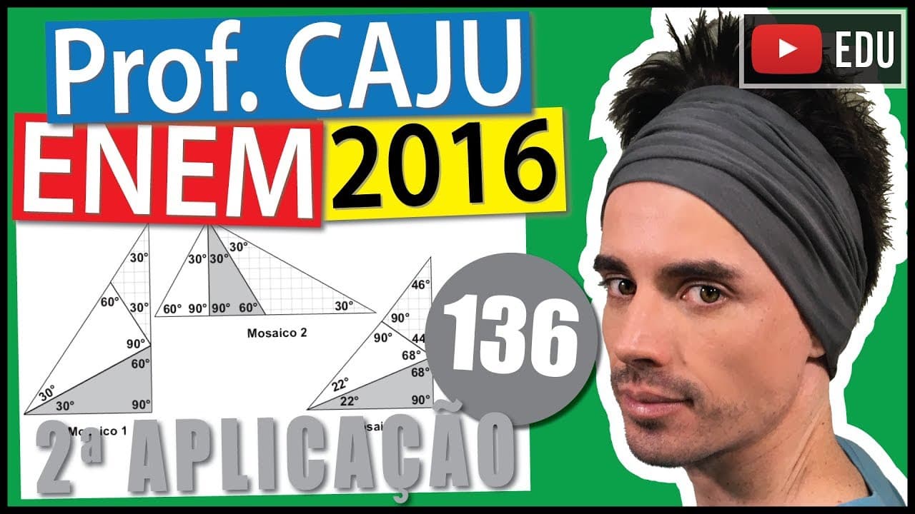 Thumbnail: [ENEM 2016 2Ap] 136 📓 GEOMETRIA PLANA Pretende-se construir um mosaico com o formato de um