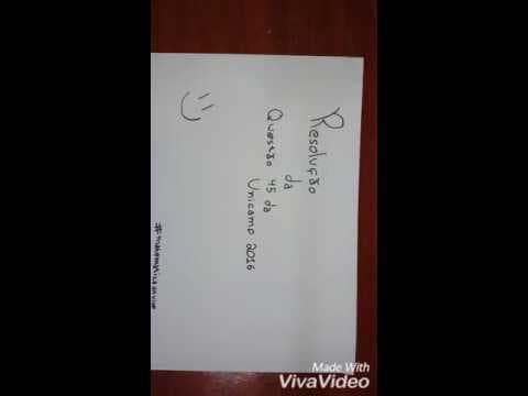 Thumbnail da aula: Resolução da questão 47 da Unicamp 2016 - Renan Santana