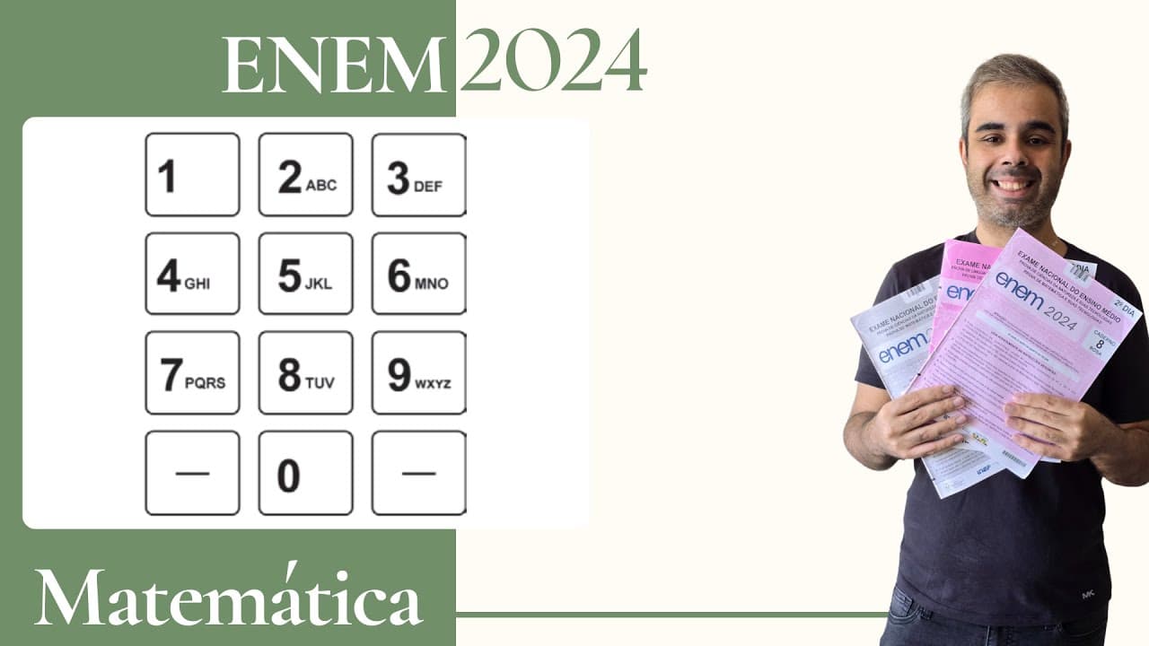 Thumbnail: ENEM 2024 - Para abrir a porta de uma empresa cada funcionário deve cadastrar uma senha utilizando